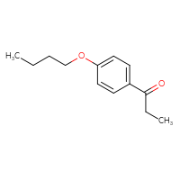 Chemical structure of 1-(4-butoxyphenyl)propan-1-one - CSSB00000230592