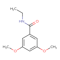 Chemical structure of N-ethyl-3,5-dimethoxybenzamide - CSSB00000160157