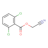 Chemical structure of cyanomethyl 2,6-dichlorobenzoate - CSSB00103319202