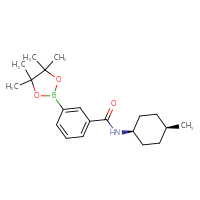 Chemical structure of N-[(1s,4s)-4-methylcyclohexyl]-3-(4,4,5,5-tetramethyl-1,3,2-dioxaborolan-2-yl)benzamide - CSSB06612987572