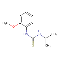 Chemical structure of 1-(2-methoxyphenyl)-3-(propan-2-yl)thiourea - CSSB00000166311