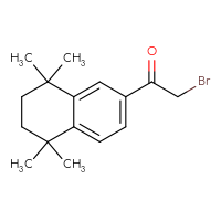 Chemical structure of 2-bromo-1-(5,5,8,8-tetramethyl-5,6,7,8-tetrahydronaphthalen-2-yl)ethan-1-one - CSSB00000409423