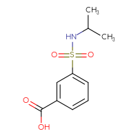 Chemical structure of 3-[(propan-2-yl)sulfamoyl]benzoic acid - CSSB00000169493