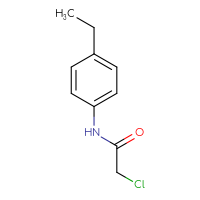 Chemical structure of 2-chloro-N-(4-ethylphenyl)acetamide - CSSB00000183192