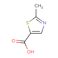 Chemical structure of 2-methyl-1,3-thiazole-5-carboxylic acid - CSSB00000745754