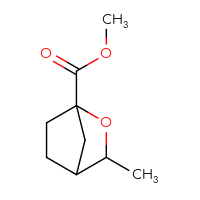 Chemical structure of methyl 3-methyl-2-oxabicyclo[2.2.1]heptane-1-carboxylate - CSSB02126468239