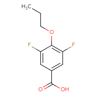 Chemical structure of 3,5-difluoro-4-propoxybenzoic acid - CSSB00011822617