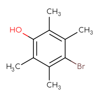 Chemical structure of 4-bromo-2,3,5,6-tetramethylphenol - CSSB00011001899