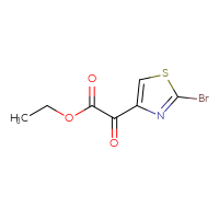 Chemical structure of ethyl 2-(2-bromo-1,3-thiazol-4-yl)-2-oxoacetate - CSSB02127457940