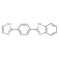 Chemical structure of 2-[4-(1H-imidazol-2-yl)phenyl]-1H-1,3-benzodiazole - CSSB06588061212