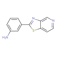 Chemical structure of 3-{[1,3]thiazolo[4,5-c]pyridin-2-yl}aniline - CSSB00005985639
