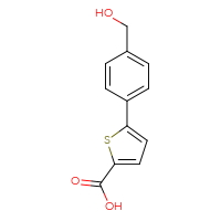 Chemical structure of 5-[4-(hydroxymethyl)phenyl]thiophene-2-carboxylic acid - CSSB00010291511