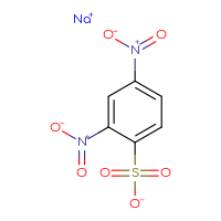 Chemical structure of sodium 2,4-dinitrobenzene-1-sulfonate - CSSB00000039540