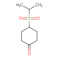 Chemical structure of 4-(propane-2-sulfonyl)cyclohexan-1-one - CSSB00021477935