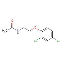 Chemical structure of N-[2-(2,4-dichlorophenoxy)ethyl]acetamide - CSSB00035533346
