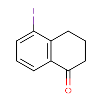 Chemical structure of 5-iodo-1,2,3,4-tetrahydronaphthalen-1-one - CSSB00010207002