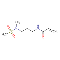 Chemical structure of N-[3-(N-methylmethanesulfonamido)propyl]prop-2-enamide - CSSB00018239201