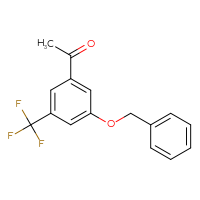 Chemical structure of 1-[3-(benzyloxy)-5-(trifluoromethyl)phenyl]ethan-1-one - CSSB14978967160