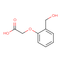 Chemical structure of 2-[2-(hydroxymethyl)phenoxy]acetic acid - CSSB00011894254