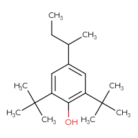 Chemical structure of 4-(butan-2-yl)-2,6-di-tert-butylphenol - CSSB00016996731