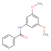 Chemical structure of N-(3,5-dimethoxyphenyl)benzamide - CSSB00026393509