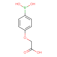 Chemical structure of 2-[4-(dihydroxyboranyl)phenoxy]acetic acid - CSSB00000080454