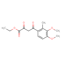 Chemical structure of ethyl 4-(3,4-dimethoxy-2-methylphenyl)-2,4-dioxobutanoate - CSSB21495862013