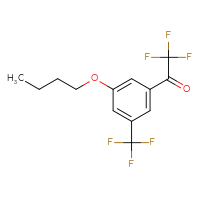Chemical structure of 1-[3-butoxy-5-(trifluoromethyl)phenyl]-2,2,2-trifluoroethan-1-one - CSSB21103684085