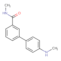 Chemical structure of N-methyl-4'-(methylamino)-[1,1'-biphenyl]-3-carboxamide - CSSB06584422773