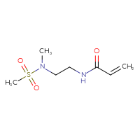 Chemical structure of N-[2-(N-methylmethanesulfonamido)ethyl]prop-2-enamide - CSSB00018239191