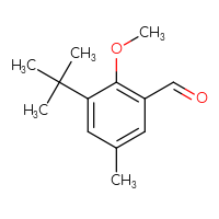 Chemical structure of 3-tert-butyl-2-methoxy-5-methylbenzaldehyde - CSSB00010294031