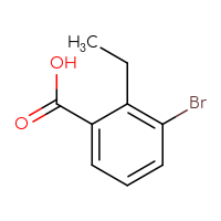 Chemical structure of 3-bromo-2-ethylbenzoic acid - CSSB00010125490
