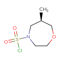 Chemical structure of (6R)-6-methyl-1,4-oxazepane-4-sulfonyl chloride - CSSB09886513858