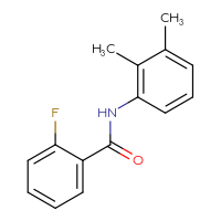 Chemical structure of N-(2,3-dimethylphenyl)-2-fluorobenzamide - CSSB00000580137