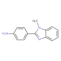 Chemical structure of 4-(1-methyl-1H-1,3-benzodiazol-2-yl)aniline - CSSB00000595051