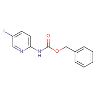 Chemical structure of benzyl N-(5-iodopyridin-2-yl)carbamate - CSSB00010253644