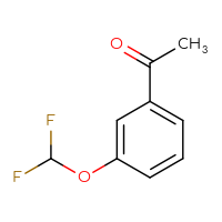 Chemical structure of 1-[3-(difluoromethoxy)phenyl]ethan-1-one - CSSB00000179091