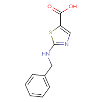 Chemical structure of 2-(benzylamino)-1,3-thiazole-5-carboxylic acid - CSSB00011219001