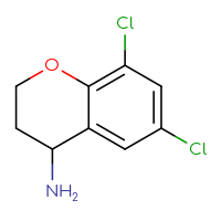 Chemical structure of 6,8-dichloro-3,4-dihydro-2H-1-benzopyran-4-amine - CSSB00011265782