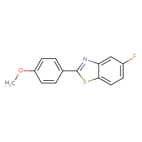 Chemical structure of 5-fluoro-2-(4-methoxyphenyl)-1,3-benzothiazole - CSSB00102616734