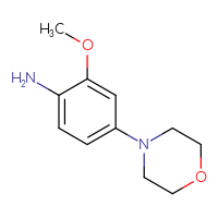 Chemical structure of 2-methoxy-4-(morpholin-4-yl)aniline - CSSB00011900490