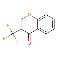 Chemical structure of 3-(trifluoromethyl)-3,4-dihydro-2H-1-benzopyran-4-one - CSSB02518373244