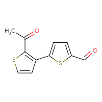 Chemical structure of 2'-acetyl-[2,3'-bithiophene]-5-carbaldehyde - CSSB00102730204