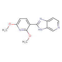 Chemical structure of 3-{3H-imidazo[4,5-c]pyridin-2-yl}-2,6-dimethoxypyridine - CSSB21253047162