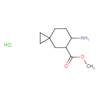 Chemical structure of methyl 6-aminospiro[2.5]octane-5-carboxylate hydrochloride - CSSB06741649641