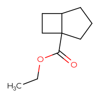 Chemical structure of ethyl bicyclo[3.2.0]heptane-1-carboxylate - CSSB02517377248