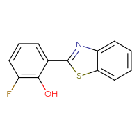 Chemical structure of 2-(1,3-benzothiazol-2-yl)-6-fluorophenol - CSSB00112973301