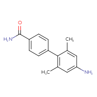 Chemical structure of 4'-amino-2',6'-dimethyl-[1,1'-biphenyl]-4-carboxamide - CSSB06588444788