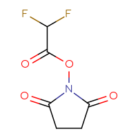 Chemical structure of 2,5-dioxopyrrolidin-1-yl 2,2-difluoroacetate - CSSB17484214018