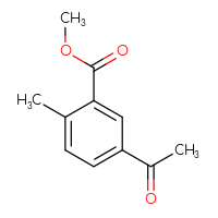 Chemical structure of methyl 5-acetyl-2-methylbenzoate - CSSB00010371265